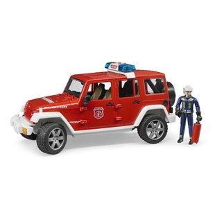 BRUDER Jeep Wrangler Rubicon İtfaiye Ve İtfaiyeci-BR02528