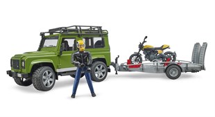 BRUDER Land Rover Arazi Aracı & Ducati Motorsiklet Ve Sürücüsü